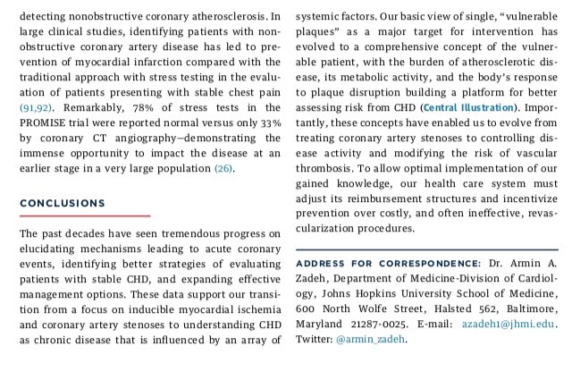 vass_vassiliou's tweet photo. A great review on coronary disease by Valentin Fuster https://t.co/ziepKuYVgZ It’s not just the Stenosis- it’s the patient, the vulnerability & start #prevention early! Prevention will make all the difference in long-term. #stopsmoking #eathealthy @exerciseworks #EPeeps #cardioed https://t.co/icDibv31Ac