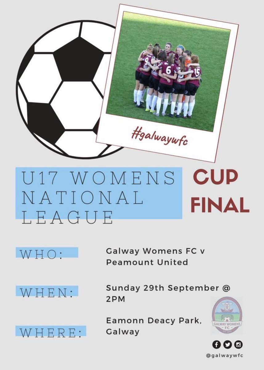 It’s a massive game for both sides. A big crowd would be great, so if you can go, head along and support the girls 💪💪 <a href="/GalwayWFC/">Galway Women's FC (Archive)</a> @peamountutd #WNL17