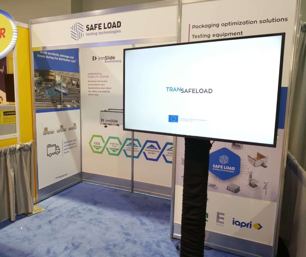 SafeloadTesting's tweet photo. We have everything ready for the @packexposhow Las Vegas. Come and visit us at Booth US-7187, located at the Upper South Hall! @TranSafeLoad #PACKEXPOLasVegas #packaging #transportsimulation https://t.co/QGj5yaP5SU