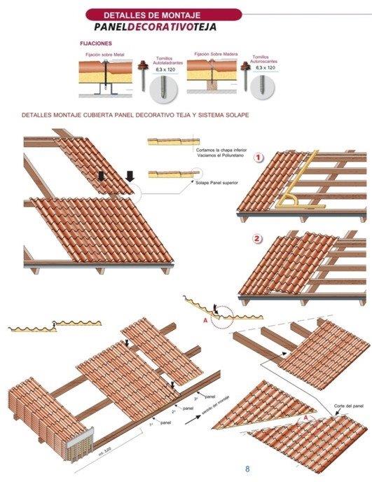 Interesantes normas de como instalar el panel teja. Cualquier duda sobre este panel, se la podemos despejar en jgonzalez@dippanel.com o el teléfono 686023700