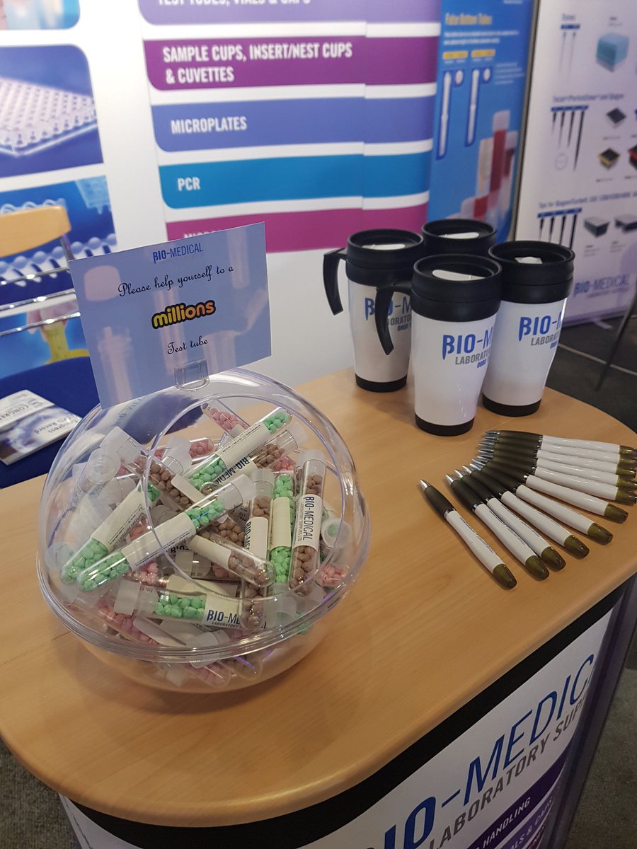 BioMedicallabs's tweet photo. First day of #IBMSCongress2019 come and see what we have to offer. Rapid test kits for infectious diseases, our range of consumables plus a millions test tube sweets! #ibmscongress #IBMS #freebies #infectiousdisease https://t.co/NMiA6nAGYn