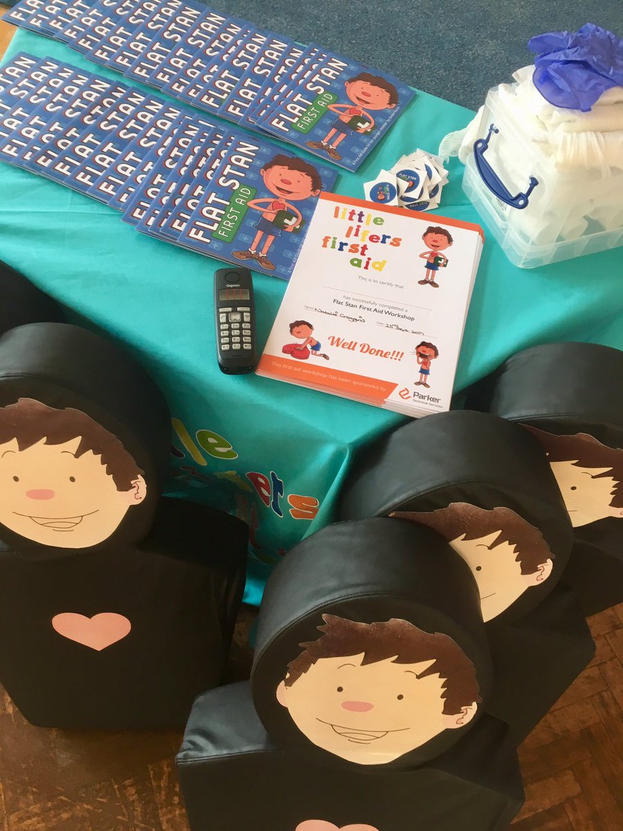 Flat Stan is all ready! First day of our Barrow &amp; Ulverston Workshops 😃#flatstanfirstaid #barrowinfurness #ulverston #cumbria