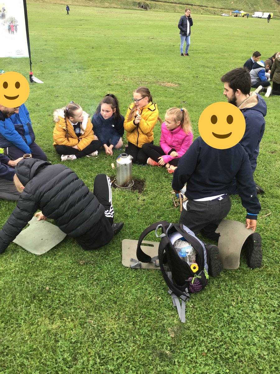 MissSneddon1's tweet photo. P6 took part in the Outdoor Lesrning festival at Hollywood Park last week. We made a campfire to make hot chocolate, learned about climate change with a ceilidh and went searching for and identifying mini beasts https://t.co/MVzUJMAVNc