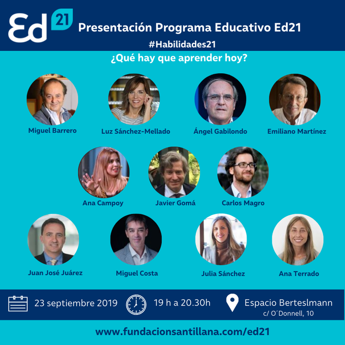 iandradega's tweet image. 🎤#TurnodePreguntas
¿Qué le preguntarías a @anacampoy sobre lo que aprendemos a través de la ficción?
Presentación delPrograma educativo #Ed21
👉 HOY 23 sept., 19h
👉¡VEN! ow.ly/nk7H50whysR
#Ed21 #Habilidades21