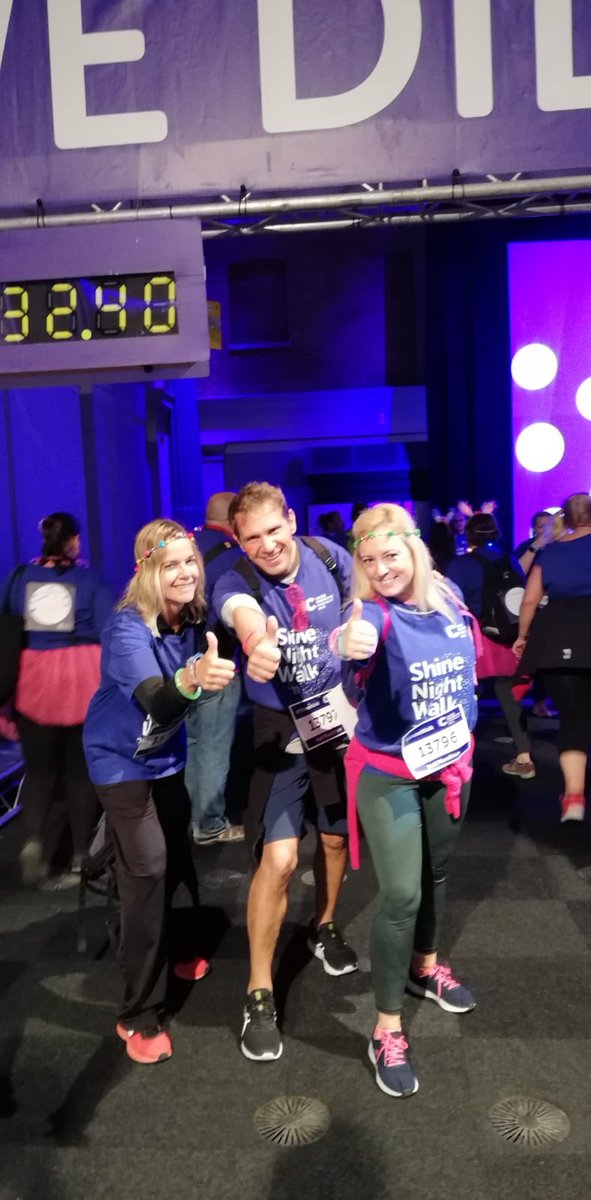 caratuk's tweet image. On Saturday night twenty of us took part (and completed) the @CR_UK #shinenight half marathon. Huge thanks and congratulations to all who took part - you are all amazing!