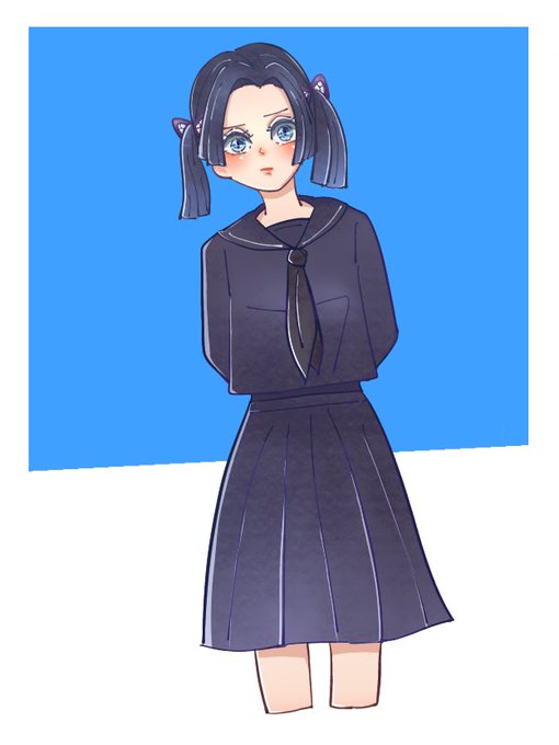 使わないさんがTwitterに投稿した神崎アオイ(鬼滅の刃)のイラスト。