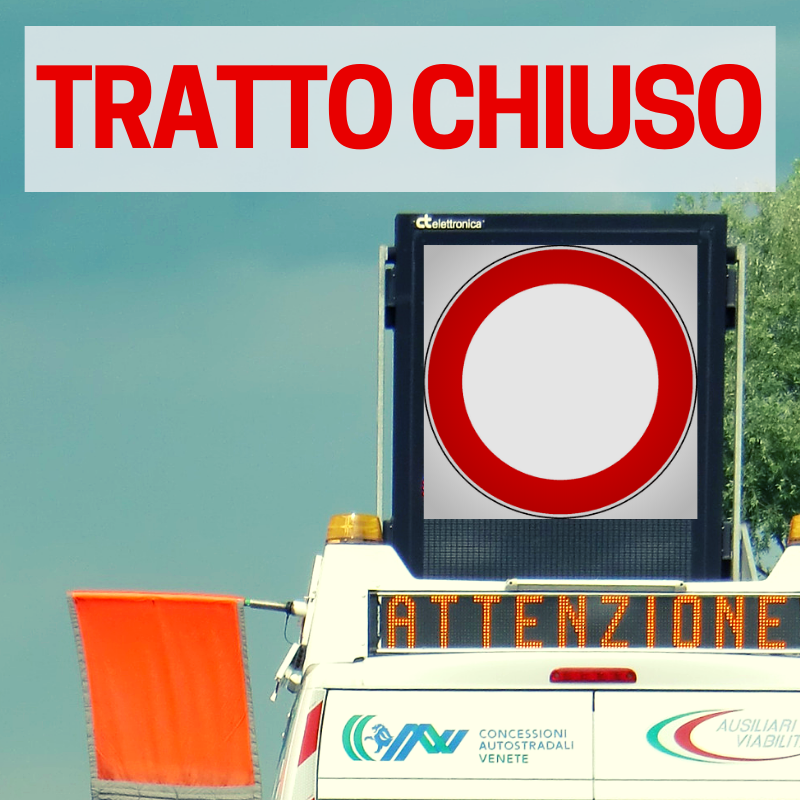 CAV_Spa's tweet photo. #A57 #Tangenziale di #Mestre OGGI 23/9 e DOMANI 24/9 dalle h.21.00 alle h.6.00 CHIUSO svincolo #Terraglio dalla carreggiata est (dir.Trieste). Deviazioni per rotatoria #Dese su Raccordo Aeroporto. Dettagli: https://t.co/4r1lxqIbYf https://t.co/i9NjRNCJXW