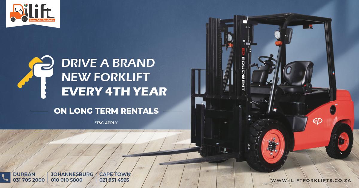 Ilift Forklifts On Twitter Drive A Brand New Forklift Every 4th Year On Long Term Rentals Get Connected To Us Right Away Terms Conditions Apply Iliftproducts Epequipment Electricforklift Warehouse Materialhandlingequipment Southafrica