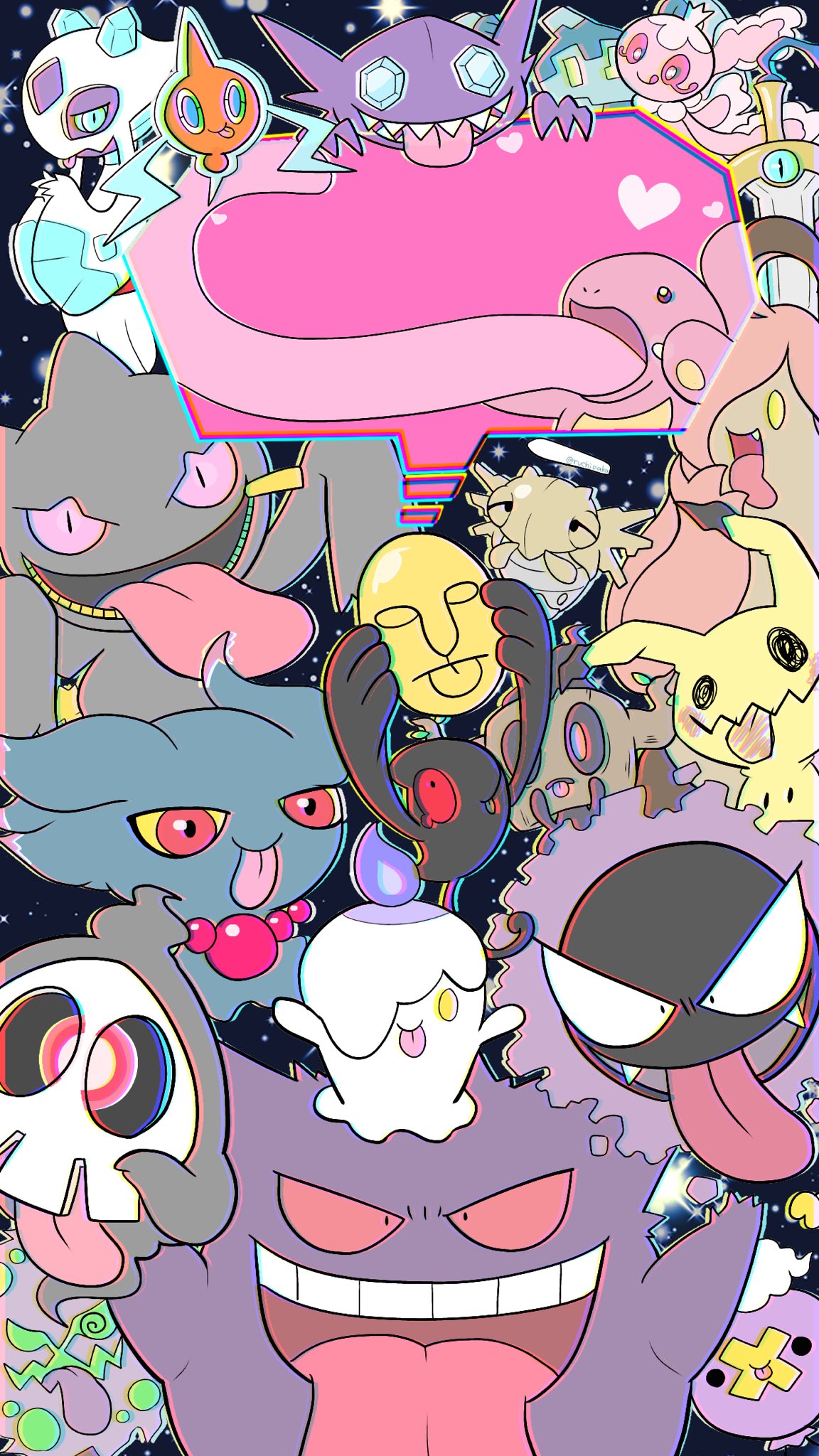 こはな るちか さよめ いけっ したでなめる だ っ C 自分用にロック画面描いた ง ง ポケモン ポケモンお絵描き ゴーストタイプ T Co Yfe2fxxder Twitter
