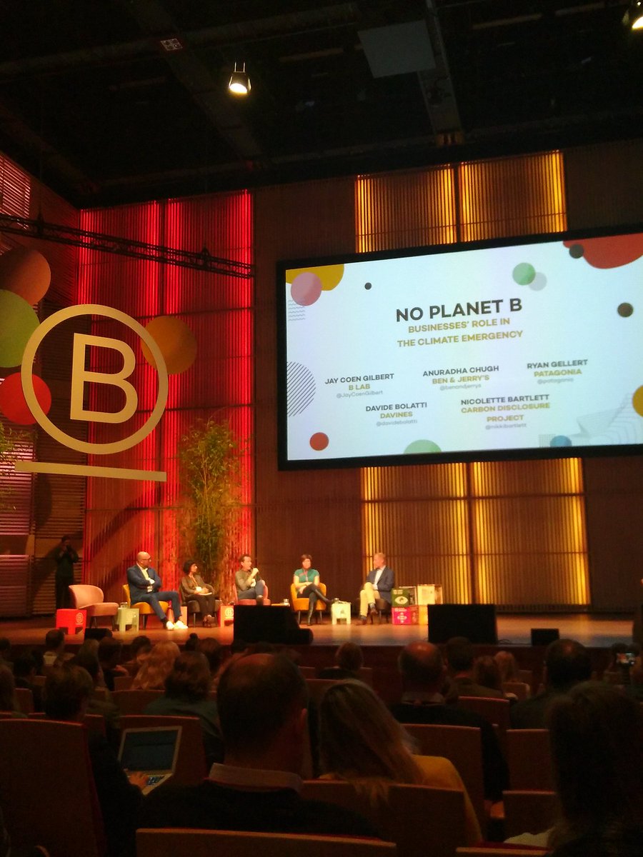 "We are in business to save our own planet"- Ryan Gellert from <a href="/patagonia/">Patagonia</a>, that is leadership <a href="/BCorpEurope/">B Corporation Europe</a>  #leadthebeat #BCorpSummit