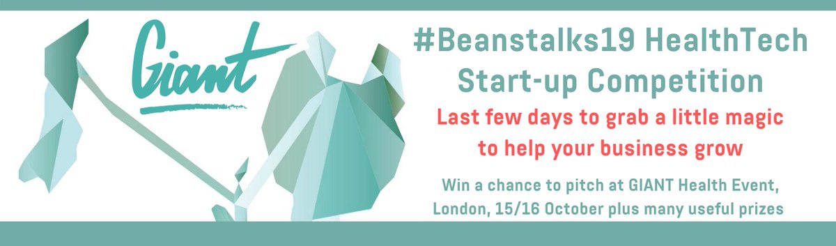 <a href="/gianthealthevnt/">Emir.GIANT.Health</a> is offering FREE EXPO package at event 15/16 Oct, Chelsea FC for #healthtech #startups if you apply by 25 September for their Startup Competition! Great judges, investor access + super useful prizes too! More info via link -> bit.ly/2M15sAF