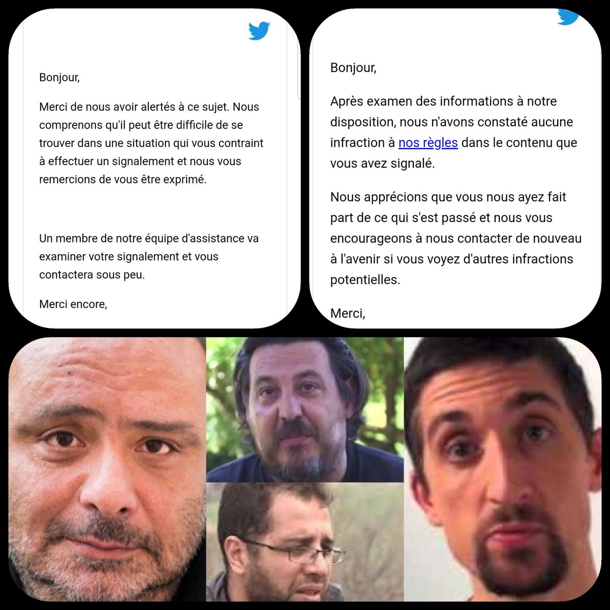 elisahk92's tweet photo. Pour info @TwitterFrance soutient donc @laurentchemla & la bande de dingos avec qui il partage la #ListeDeChemla
RÉPONSE aucune infraction aux règles de twitter
Donc si un accident arrive il faudra ne pas oublier de citer le désintérêt de twitter concernant cette liste @CNIL https://t.co/GRRQxvxeX1
