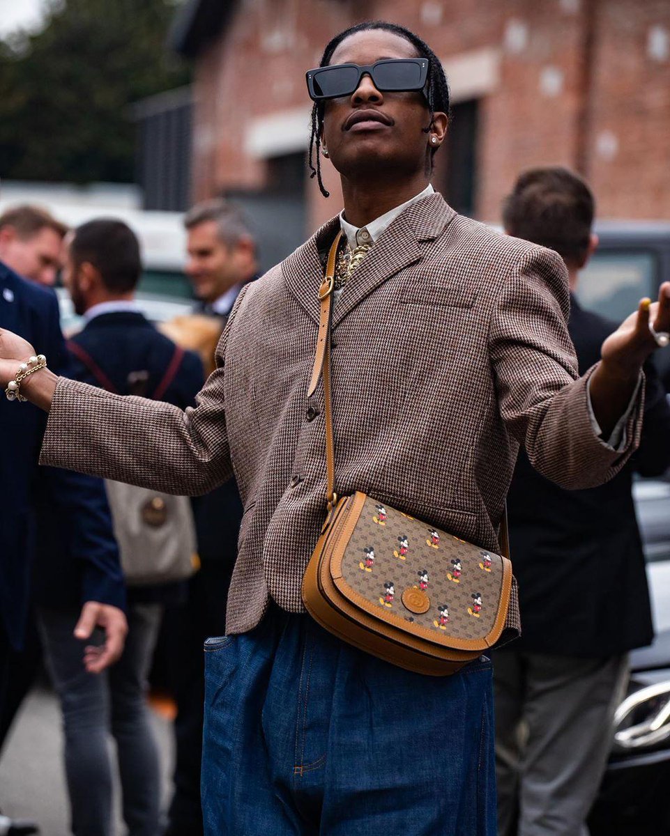 highsnobiety on X: A$AP Rocky in all Gucci for Gucci's SS20 show at Milan  Fashion Week. 😎 #MFW 📸:    / X