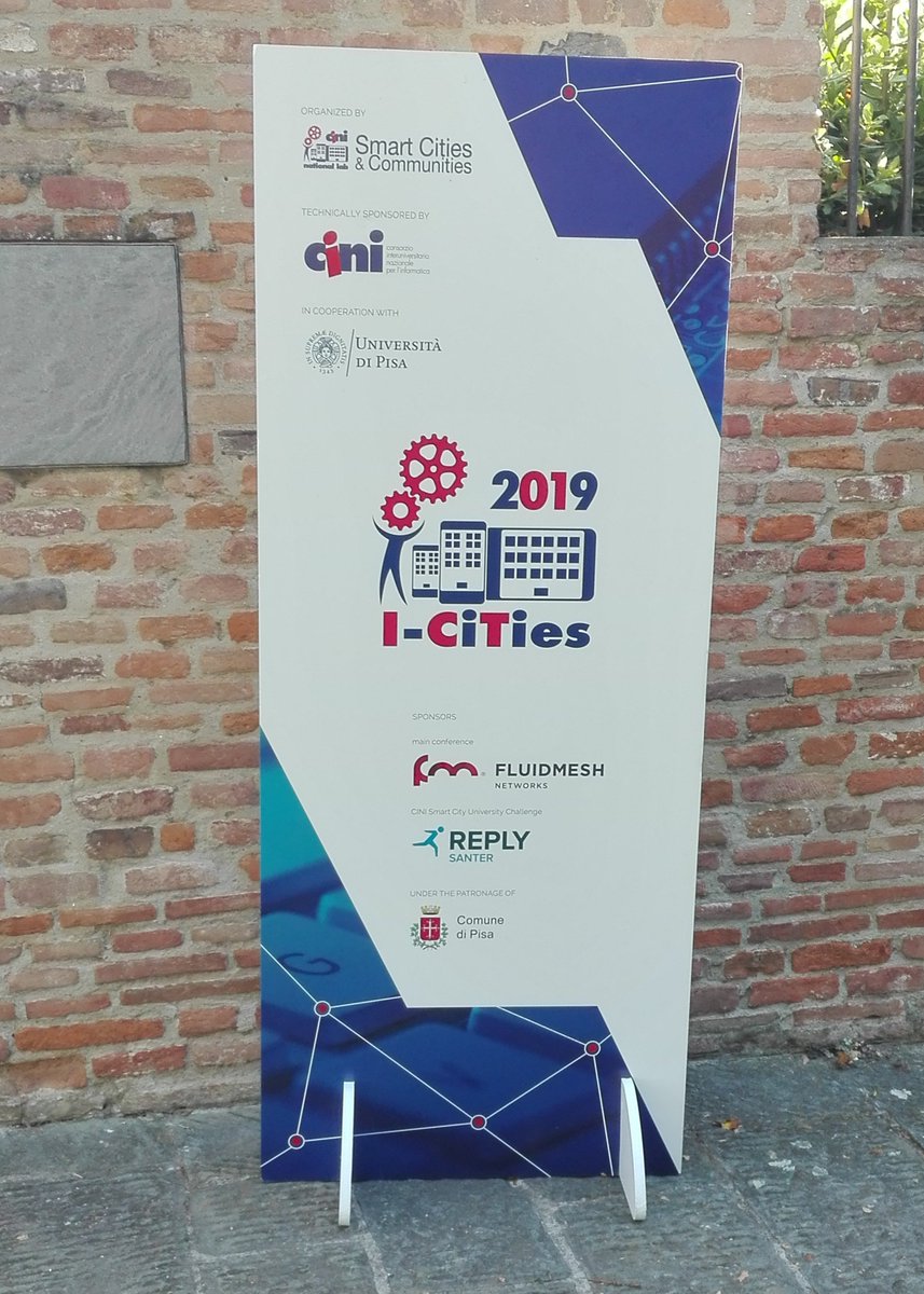 🆕🆕UNIPI/CNIT presented the GAIA Project at I-Cities 2019 in Pisa,  describing the experiences and lessons learnt in carrying out hands-on IoT and energy saving activities with students in Greece, Italy and  Sweden.