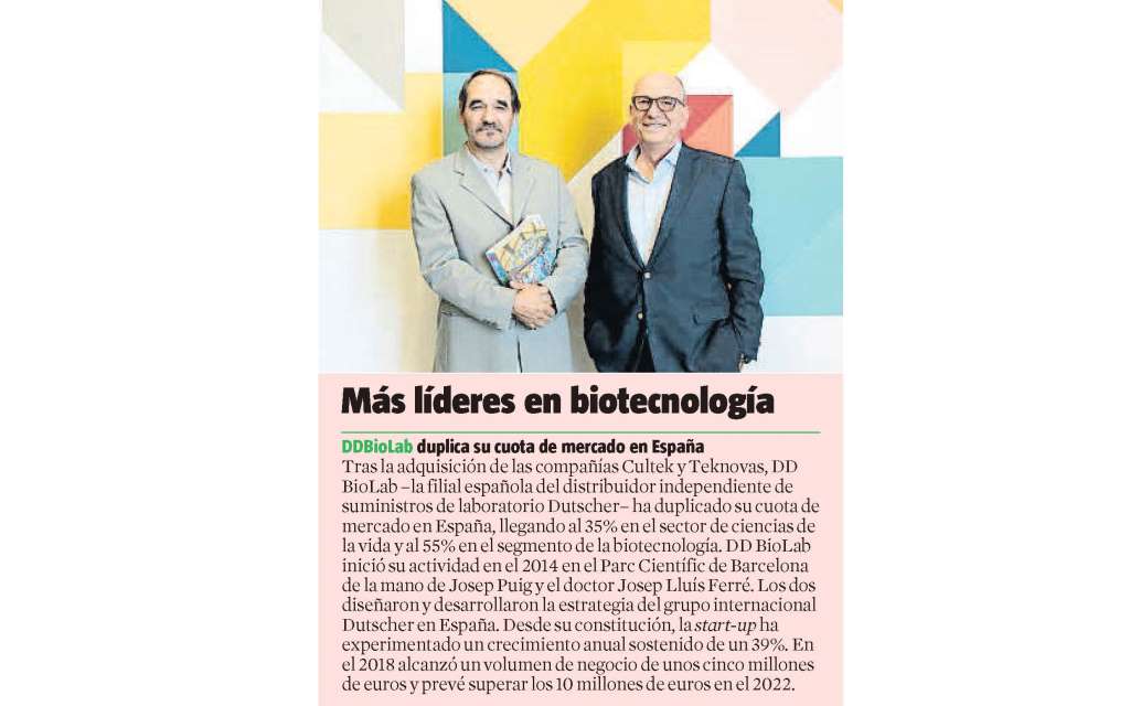 #PCBCommunity | <a href="/ddbiolab/">dDBioLab</a>: Más líderes en biotecnologia
📰<a href="/LaVanguardia/">La Vanguardia</a> <a href="/LaVanguardiaCAT/">LaVanguardia.cat</a> 📝<a href="/Lfarras/">Lorena Farràs Pérez</a>
cc <a href="/Dutscher/">Dominique Dutscher</a>