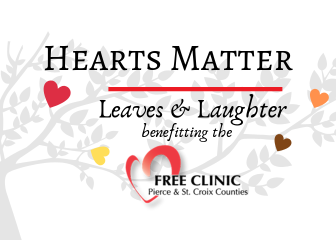 FreeClinicWI's tweet photo. Save the Date for our annual Hearts Matter event that raises awareness and funds that are the KEY to keeping our doors open! This year, mark your calendars for Saturday, November 9th for "Leaves &amp; Laughter"! More information and details are to come. https://t.co/CNsnC2kHou