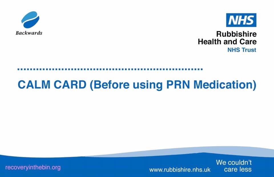 RITB_'s tweet photo. Rita wants nurses to stop telling people to do the things they do anyway and then call it an intervention. She got so angry at being given a ‘Calm Card’ instead of PRN that we eventually had to knock her out with double.

What would be on your #ActualCalmCard? Dream big! https://t.co/KTEz4HIkV7