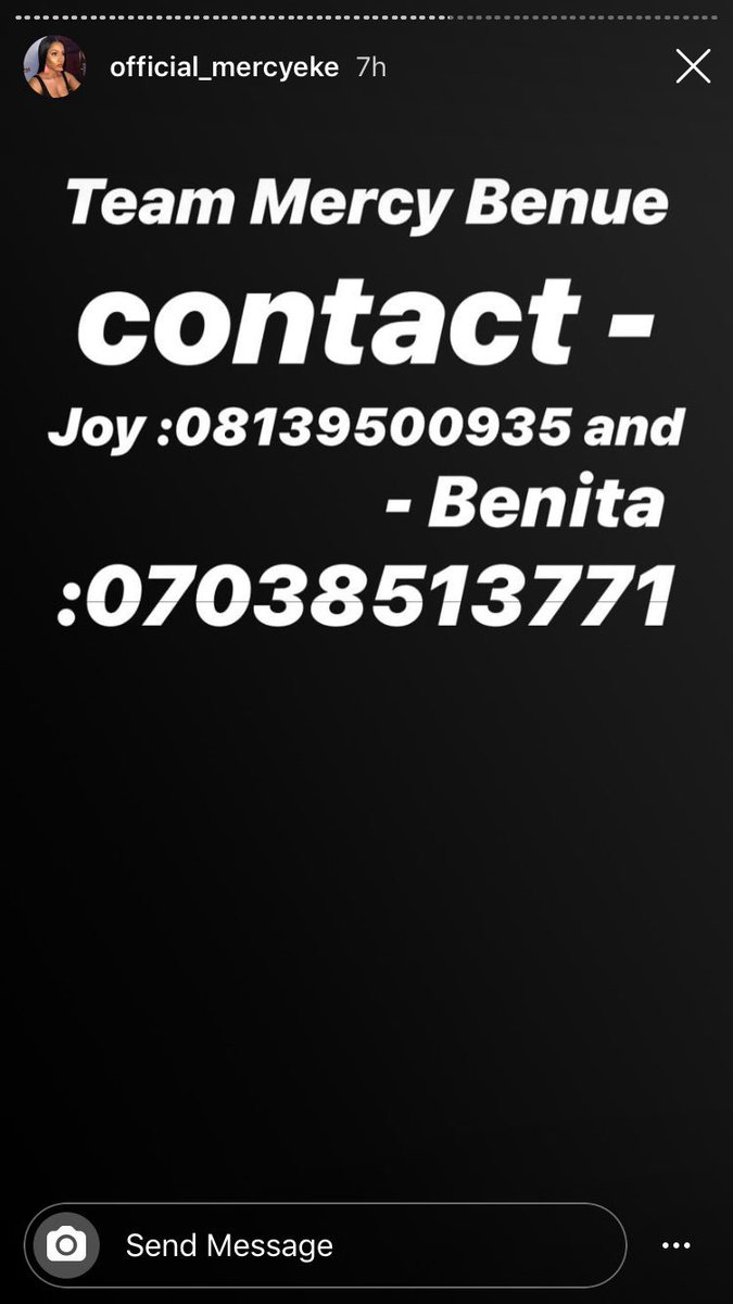 dooshima_ty's tweet image. Team Mercy Benue, please Hola @Benita on WhatsApp, let’s do this for our girl #MercilessNation #MercyForTheMoney #bbnaija #frodd #ebuka #BBNaijaEviction #mercy