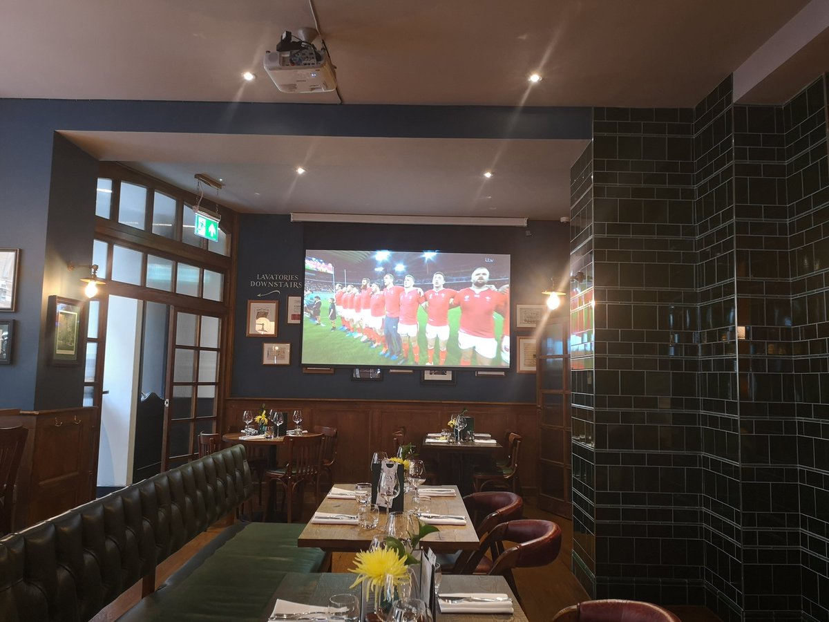 TrinityFullers's tweet image. Start your week off in the right way by coming down and watching Wales vs Georgia on one of our 4 screens. This includes a main bar projector.  #RWC2019 #Fullers #MondayMotivation