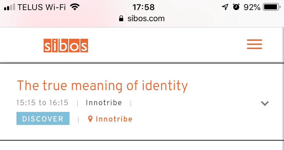 Up soon #SIBOS - @IdentityWoman on the InnoTribe stage. 15:15 London time. 

Don’t miss it!
 
@CULedger