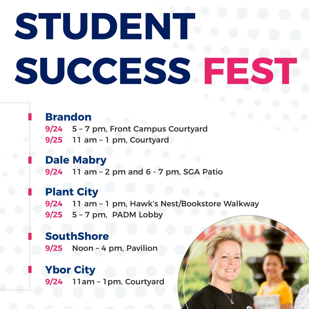 hcfl_edu's tweet photo. Student Success Fest Week! Join us to learn about college resources and career options available to all HCC students. Activities include scavenger hunts, workshops and info tables. #HCCStudentSuccess https://t.co/NzvwNJrgap