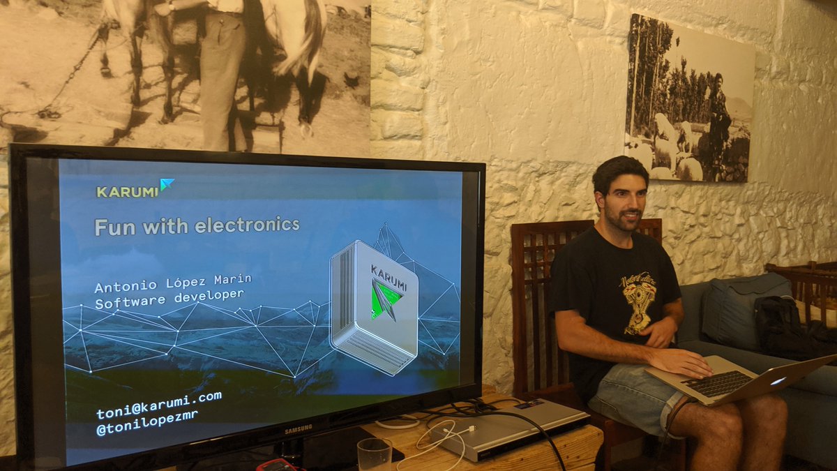 goKarumi's tweet image. @tonilopezmr explained how to build our first electronics component using an ESP8266 microchip to turn on/off a led strip by infrared and wifi. You can see how it went 👇