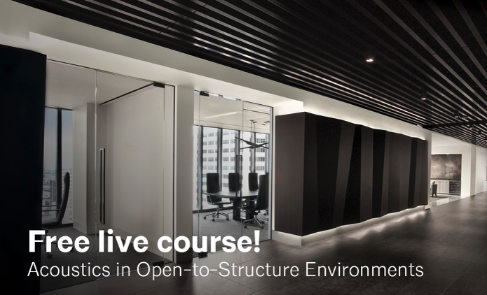 AIANational's tweet photo. Open, exposed interior spaces can lead to excess noise, and excess noise can increase stress and lower productivity among #building occupants. Learn how to make your #designs as acoustically comfortable as they are eye-catching. Register: https://t.co/HaaFLeu69Z #PartnerContent https://t.co/zo8FDOHrxs