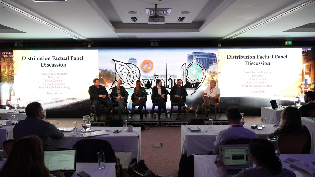 Our Head of Acquisitions Loren Syer-Willoughby engaging in @intlQuorum Factual Distribution Panel in #IQDublin2019  Thanks for having us!