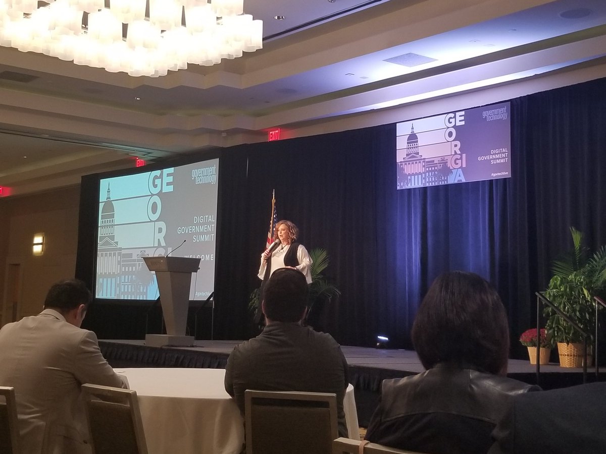 When a good storyteller makes it all make sense even when they aren't part of your story ... thank you #KellySwanson, @motivationspkr, at the 2019 Georgia Digital Government Summit ... #GovTechLive