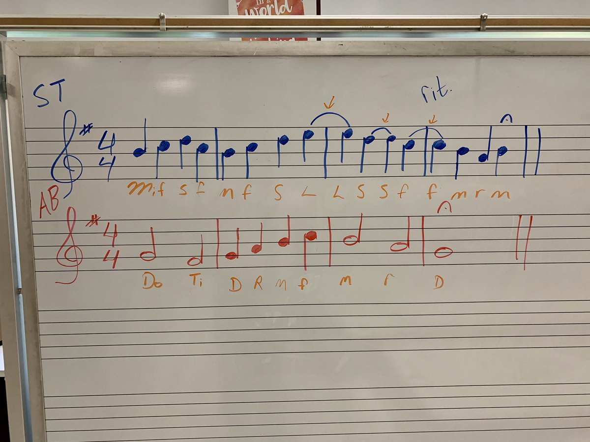 CatalanoChoirs's tweet photo. We upgraded to Two-Part sight reading today in Chorus! Students have been patient and determined to improve and it shows! They nailed it on the first try! #smartmusicians #WeAreChappaqua https://t.co/LAs0iGE6Jv