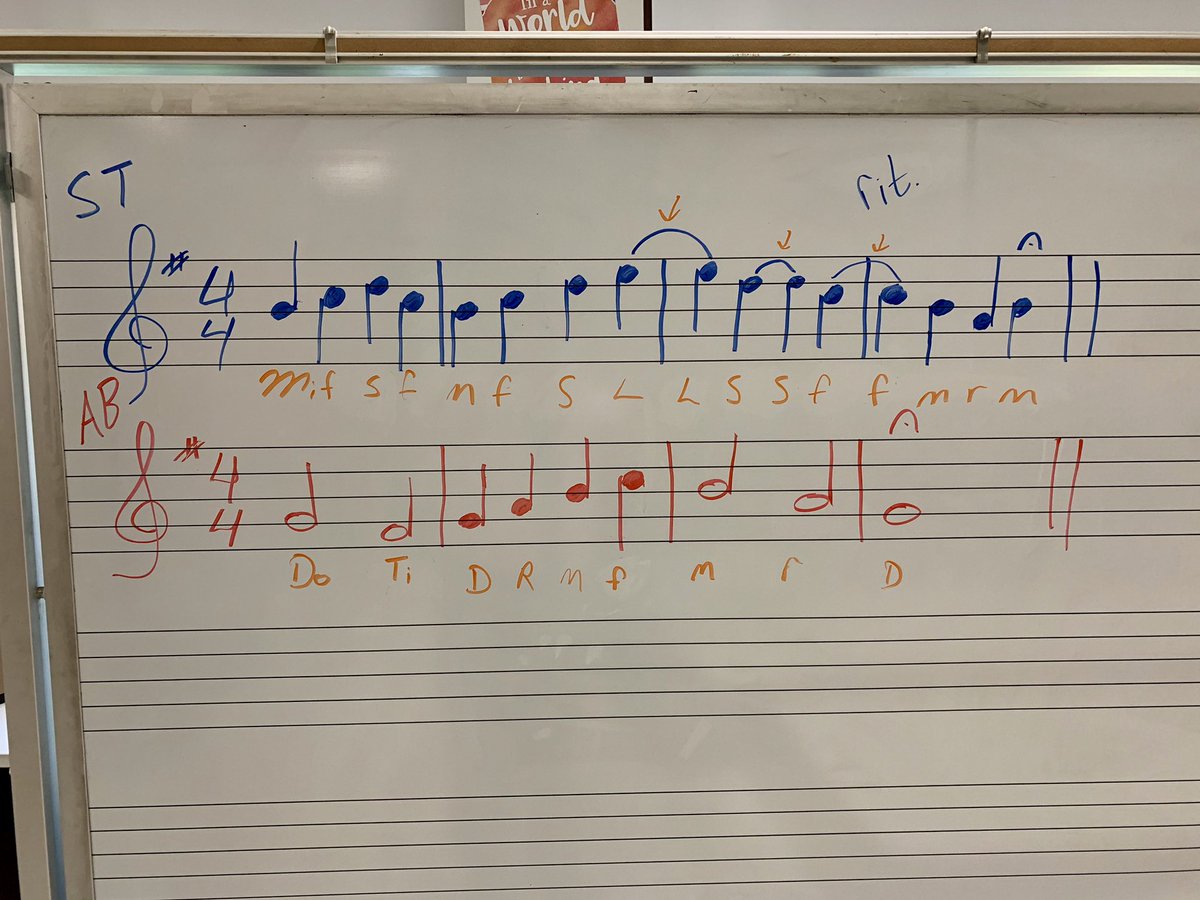 We upgraded to Two-Part sight reading today in Chorus! Students have been patient and determined to improve and it shows! They nailed it on the first try! #smartmusicians #WeAreChappaqua