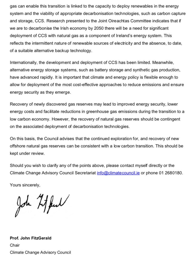 RichardbrutonTD's tweet photo. Here is the advice from the Climate Change Advisory Council, which we will accept https://t.co/6Rz2AC9xgB