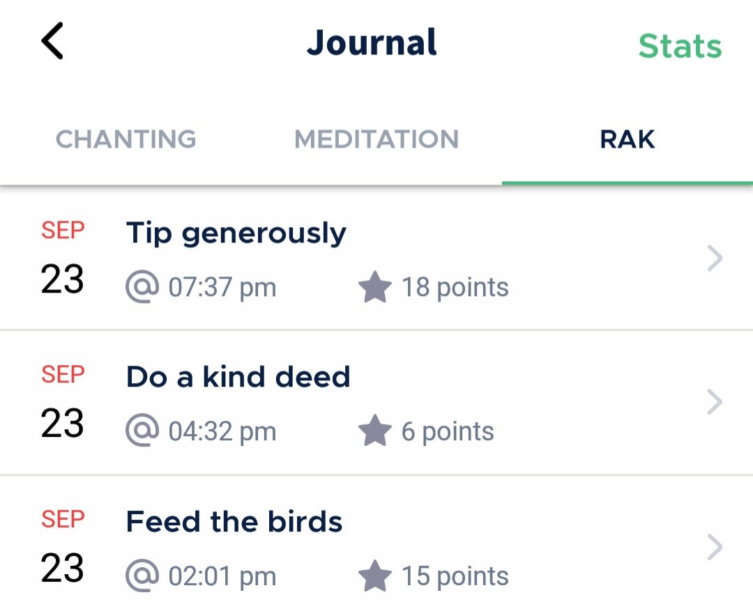 #7DayKindnessChallenge

DAY 7 : With this, I complete my challenge :) 

I logged the following RAKs (Random acts of #kindness) :

@bl_peace

Thanks again, #BlackLotus for making me #mindful and #kind ❤

Download the free app here:

bit.ly/BlackLotusDown…