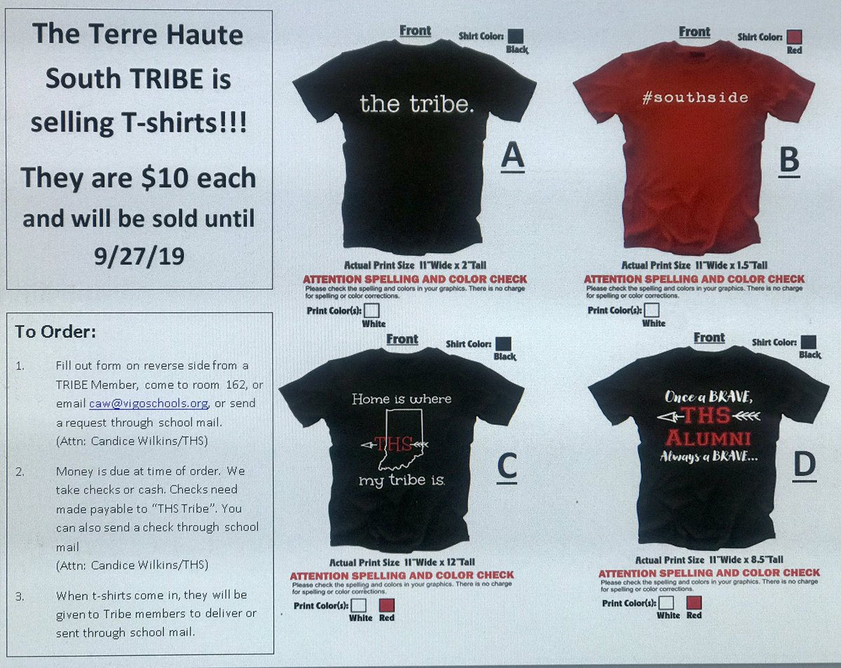 MySouthTribe's tweet photo. Just a reminder...All shirt orders are due by Friday!! Sell, Sell, Sell!!! If you need another order form they are on the wall outside of Rm 162. You can turn money and orders in to Ms. Wilkins anytime before 9/27.
#wearepoor
#sellshirts https://t.co/FLvdDD4P0T