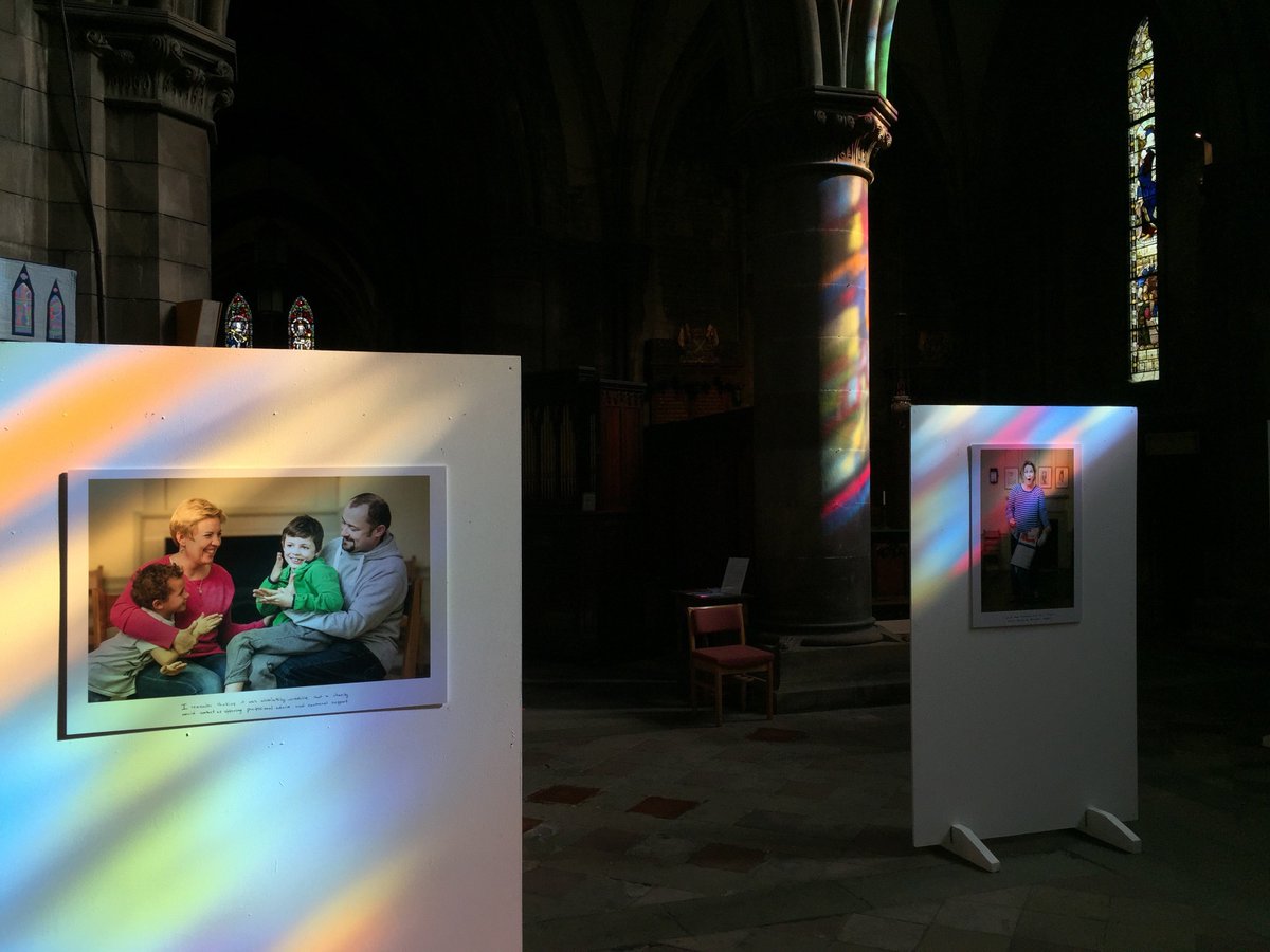KindredScotland's tweet photo. Fancy some peace? Escape from the #fastandfurious pace filming in #Edinburgh today by Melville Street - pop into St. Marys Cathedral &amp; share A Moment with Kindred - FREE photo exhibition of families we are privileged to support (Photo credits Malcolm Cochrane) #FF9 @vindiesel https://t.co/iDDV4WbwOx