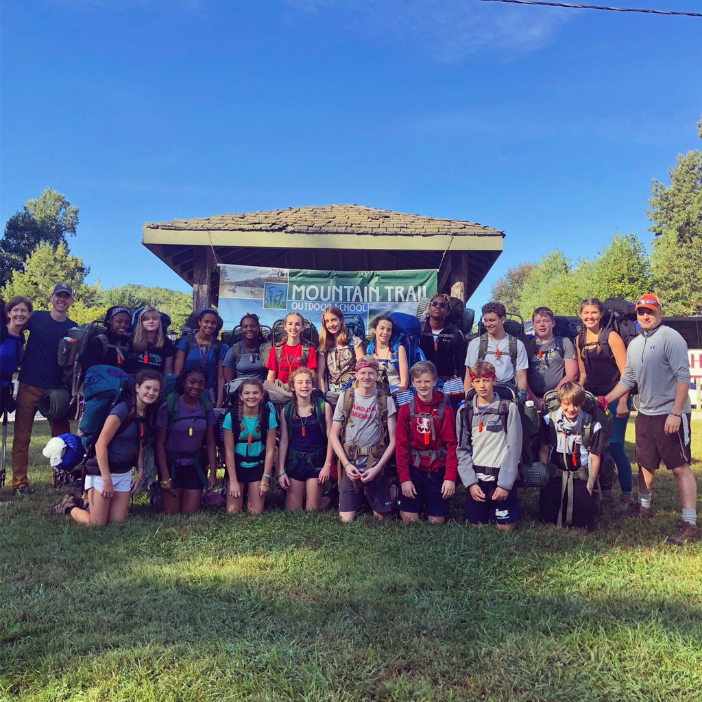 malloryavin's tweet photo. We’ve prepared and now we’re off to trail! #kanuga2019 #trinityexplores https://t.co/zga1GnuPuG