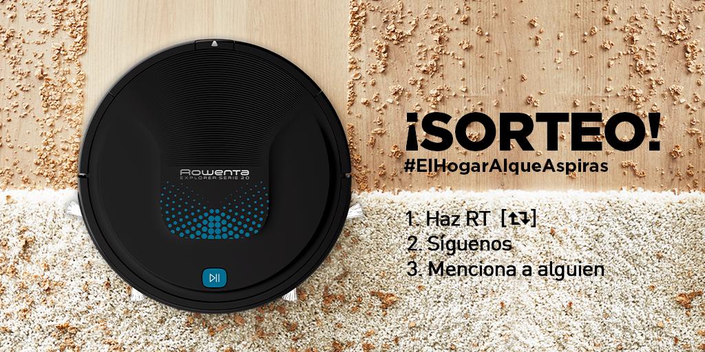 🎉 #SORTEO Facilísimo… Haz [RT+Follow] y menciona a 1 amigo. Uno de vosotros ganará el nuevo robot de Rowenta Explorer serie 20 que friega y aspira a la vez #ElHogarAlqueAspiras. ✨ Tienes tiempo hasta el próximo 1 de octubre incluido. ¿Te lo vas a perder 🎁?
