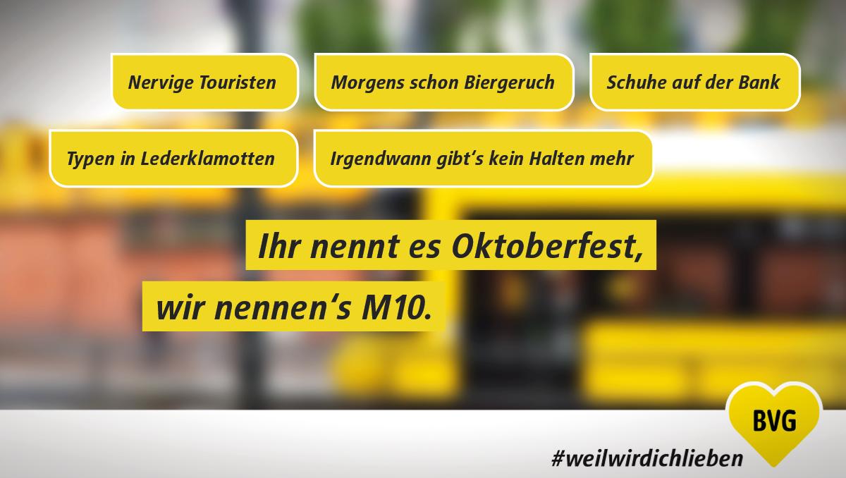 Weil Wir Dich Lieben Tipp Fur Alle Exil Berliner Im Suden Dort Gibt S Die M10 Jetzt Als Volksfest