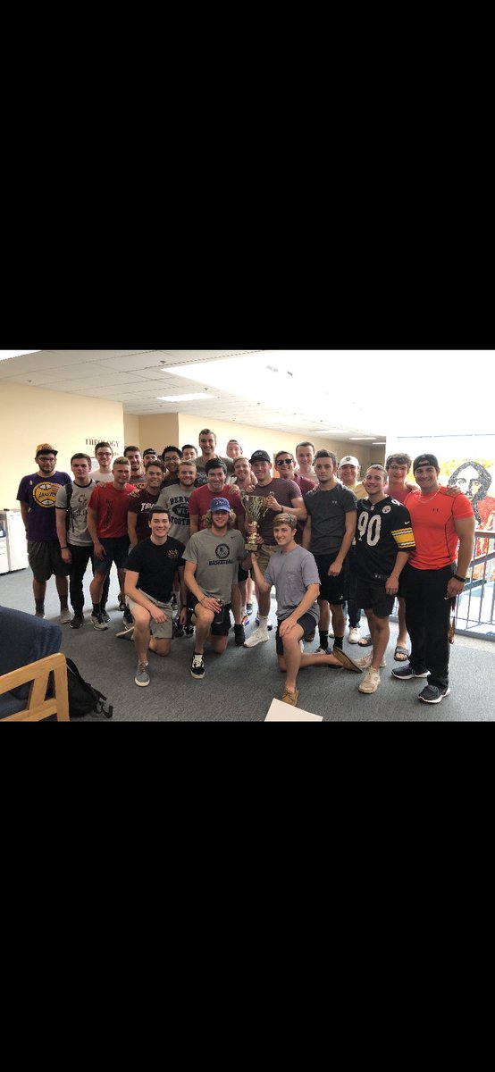 The boys have been going absolutely bananas lately. This past Sunday the chapter was awarded Greek cup champions. So hide your women cuz sup.