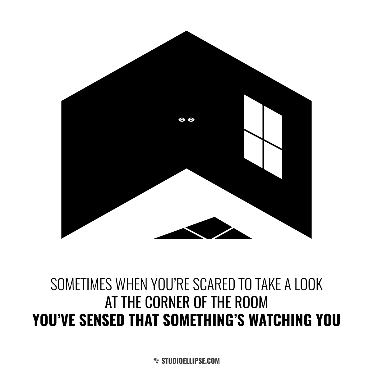 StudioEllipse's tweet photo. "Sometimes when you're scared to take a look at the corner of the room, you've sensed that somethings watching you."

The @studioellipse Guess the Song series⁠
#studioellipse #graphicdesign #webdesign #studiografico #songs #ironmaiden #fearofthedark #illustration https://t.co/Tz0CetuAvw