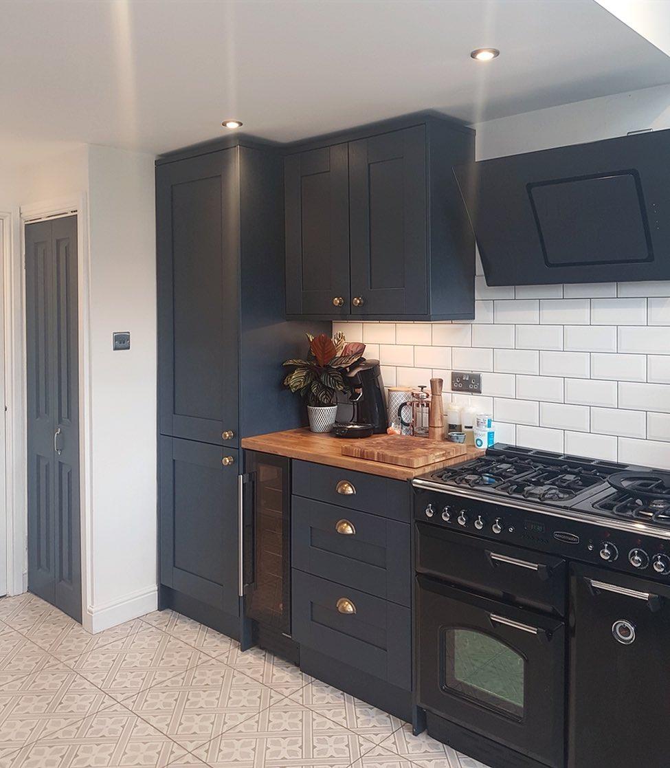 Our Milton Midnight kitchen contrasts wonderfully with the light