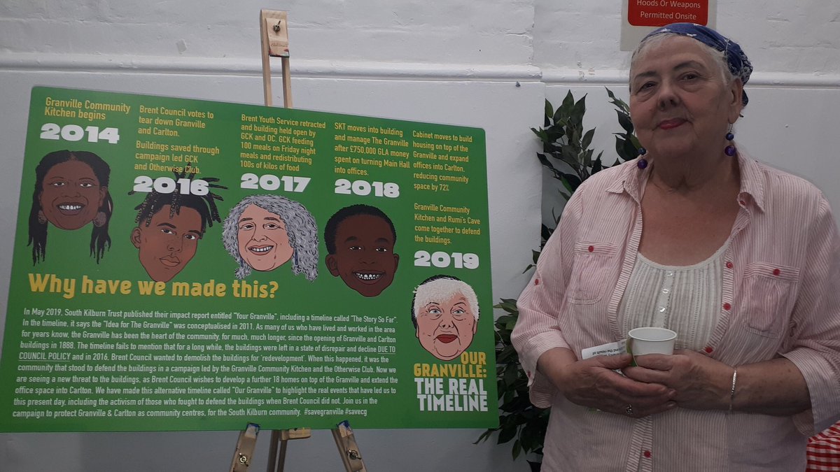 loop_projects's tweet photo. Our community screening of The Granville: For Us By Us was a smash 💥 all power to @GranComKitchen, Dee, Leslie, all the young people involved and the one and only Maggie - pictured below. Here is part of our community timeline that maps the history of the Granville and Carlton. https://t.co/kMcgYlO1ev
