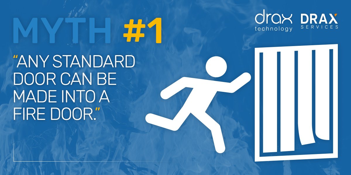 Myth 1: “Any door can be made into a fire door.”

A fire door requires all items to meet the specifications stated on the fire door cert. Adding larger doorstops to standard doors or painting with fire retardant paint, for example, will not meet these regulations. <a href="/FDSafetyWeek/">Fire Door Safety Week</a>