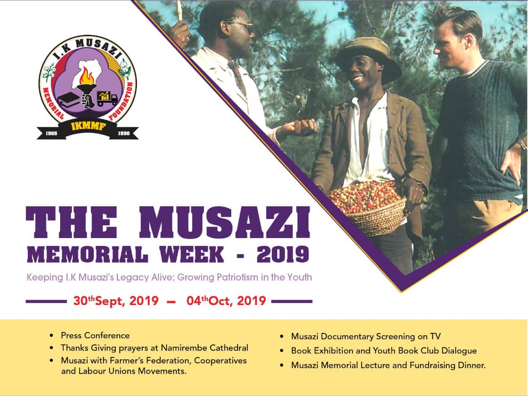 IKMusazi's tweet photo. Calling upon all of the fellow Pan Africans who believe in Justice, Freedom and Unity of Uganda and Africa to join us as we celebrate the life and the significant mark left behind by the father of Uganda’s Independence. #IKMMWeek #IKMMF #ikmusazi2019 @newvisionwire https://t.co/sGNIx1bjg5