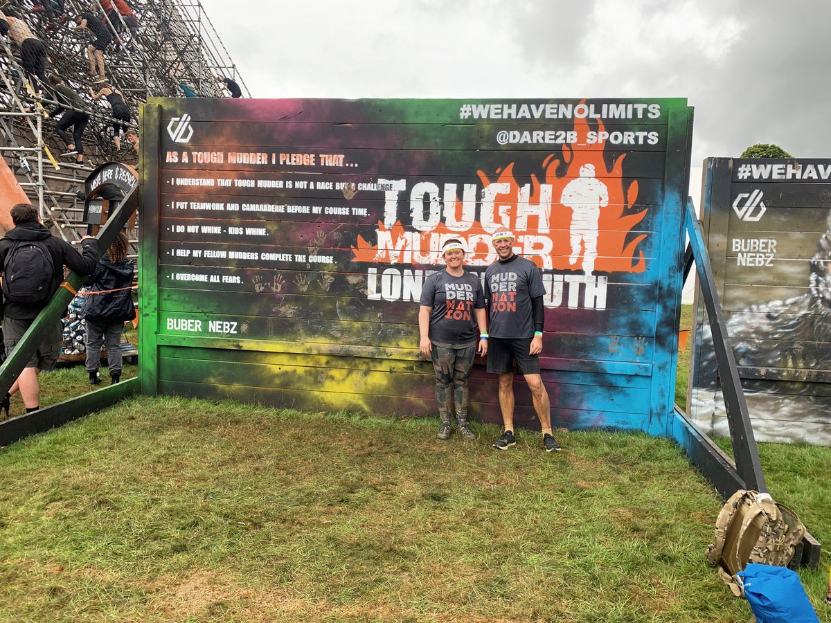 Here’s a bit of #MondayMotivation! 

Both Michael Taylor and Jemma Gee took part in London’s Tough Mudder yesterday. 💪

Well done to the both of you!