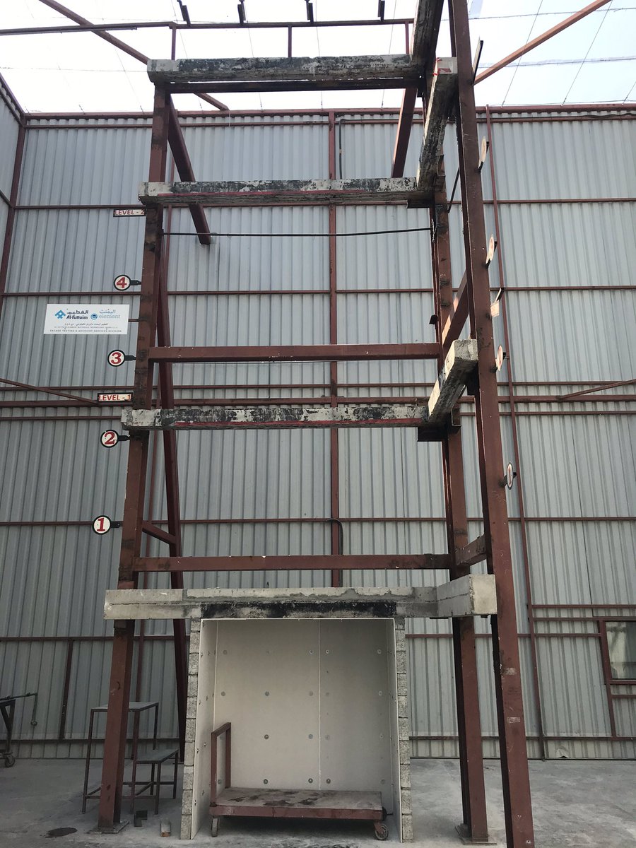batbotone's tweet photo. @FKGroupUK  fire test rig in Dubai ready and waiting https://t.co/16gy1EJ39o