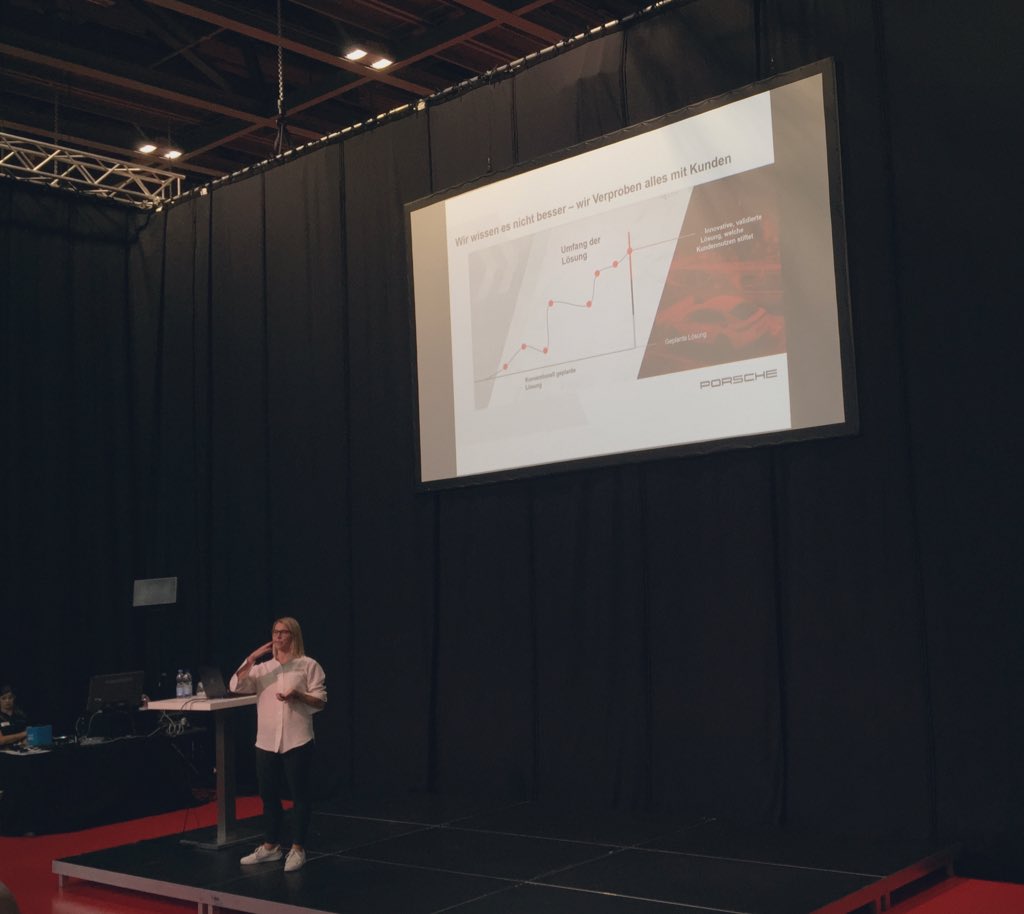 Service_rocks's tweet photo. Raus aus der Komfortzone - insights von @PorscheDigitalLab #porschelabs #digitaltransformation Wir verstoben alles mit Kunden und agil ist nicht schneller #hightechsummitBW2019 #cyberone https://t.co/PST1dwXjtW