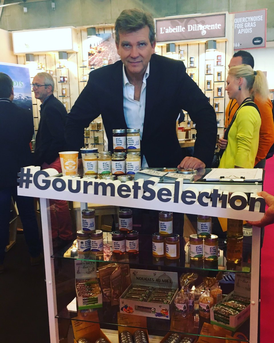 Les délicieux miels made in france @bleu_blanc_ruche sur le stand D066  <a href="/montebourg/">☰ Arnaud Montebourg</a> #gourmetselection #epiceriefine
#gourmet #comexposium #apiculteur #épiciersfins #producteurs #qualité #sourcing #artisans