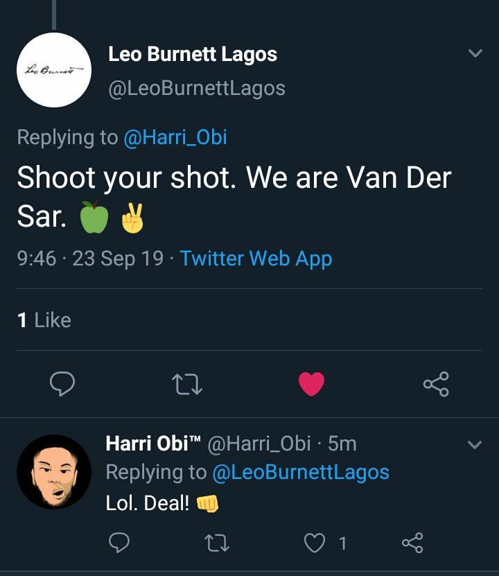 Harri_obi's tweet photo. Guys!!! 😭😭😭

So I shot a career shot at the advertising agency I've always wanted to work for, @LeoBurnettLagos. 

They responded and want me to get 3k retweets in 48 hours, before they'll call me in for a test.

I need your retweet guys, make my dream come true. 🙏

#BBNaija https://t.co/WGEefV4L6A