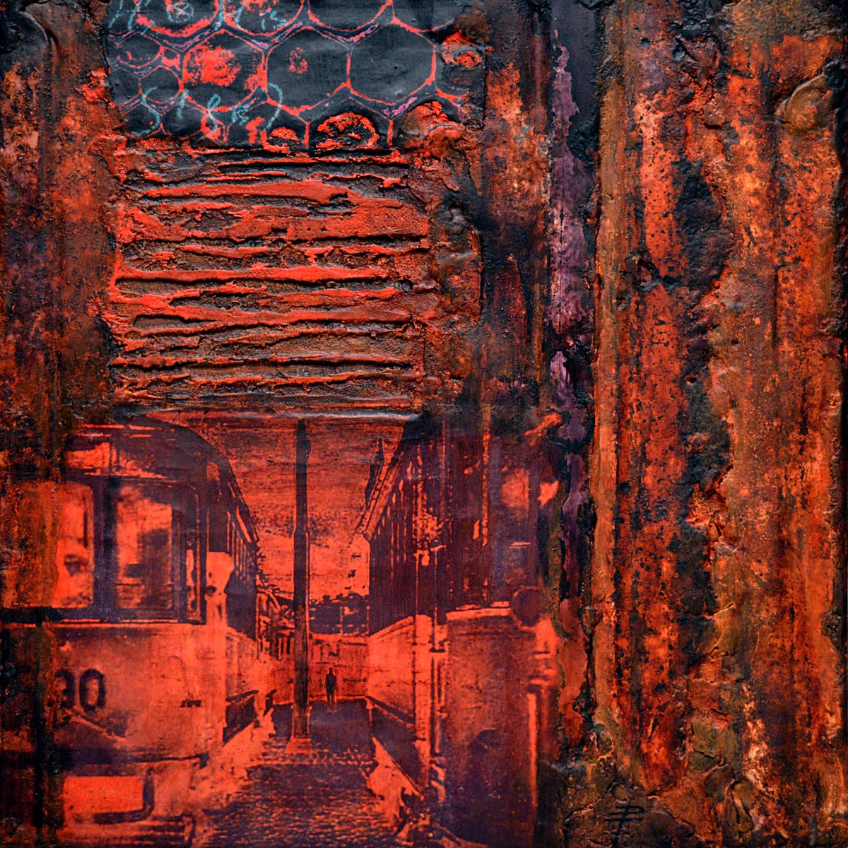 Un tramvia anomenat Desig (36x36 cm).
Ferro rovellat, resines minerals i paper imprès.
isabelponstello.wordpress.com
 
#abstractart #artabstracte #artbarcelona #artcatala #artcontemporani #artebarcelona #artofwoman #artsplastiques #artwoman #catalanartist #mujeresartistas #womenart